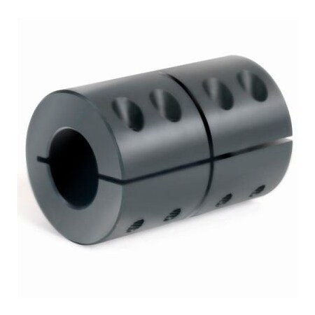 Climax Metal 1-Piece Clamping Couplings Recessed Screw, 1-1/4", Black Oxide Steel CC-125-125